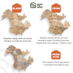 3D Wooden World Map Terra Enjoy The Wood