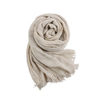Textured Rayon Crinkle Hijab in Solid Hues Breathable Women's Wrap Hijab (MH145)