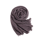 Textured Rayon Crinkle Hijab in Solid Hues Breathable Women's Wrap Hijab (MH145)