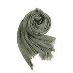 Textured Rayon Crinkle Hijab in Solid Hues Breathable Women's Wrap Hijab (MH145)
