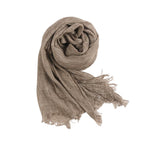Textured Rayon Crinkle Hijab in Solid Hues Breathable Women's Wrap Hijab (MH145)
