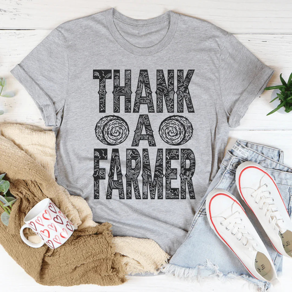 Thank A Farmer Tee Peachy Sunday