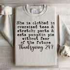 Thanksgiving 247 Sweatshirt Peachy Sunday