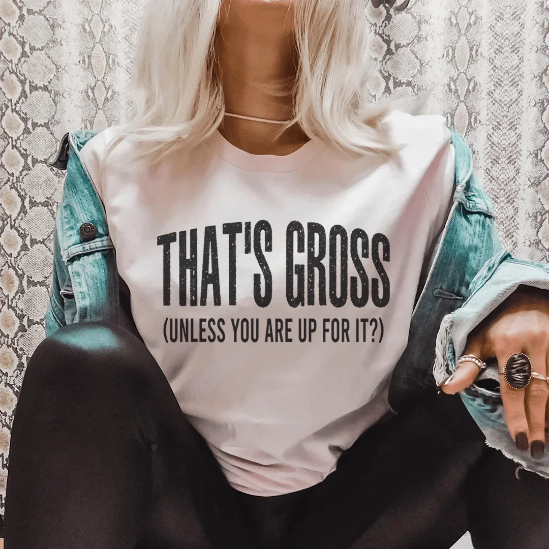 That's Gross Tee Peachy Sunday