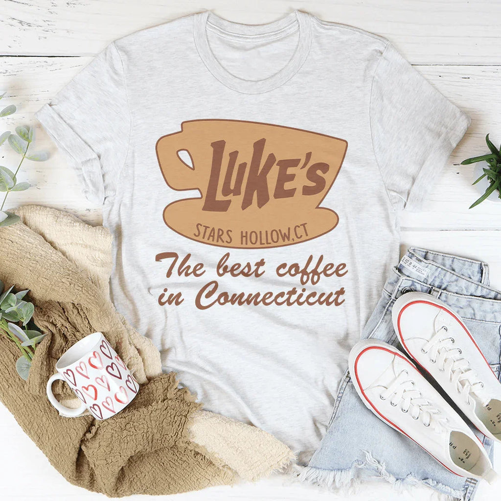 Luke's Coffee Tee Peachy Sunday