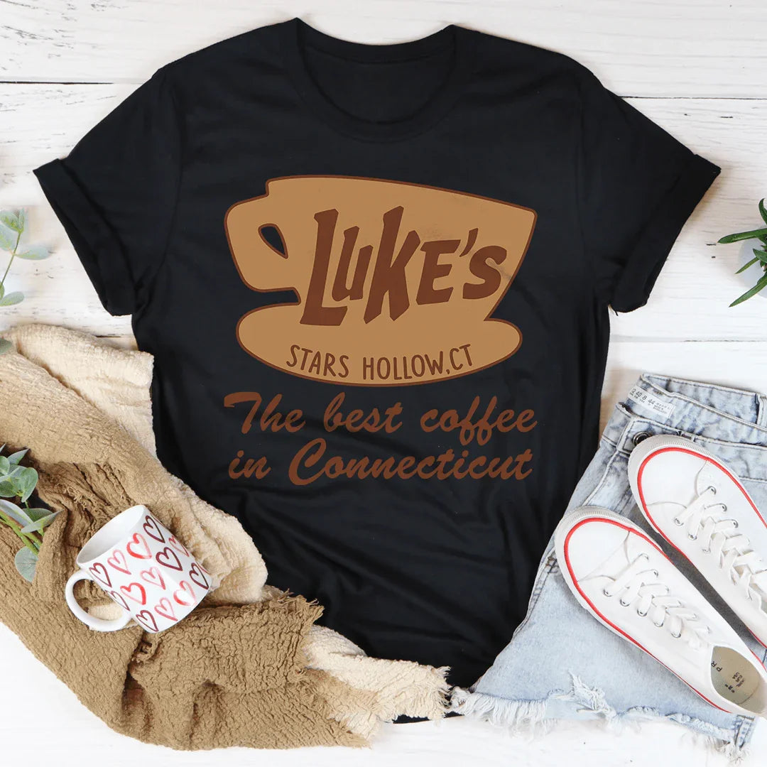 Luke's Coffee Tee Peachy Sunday