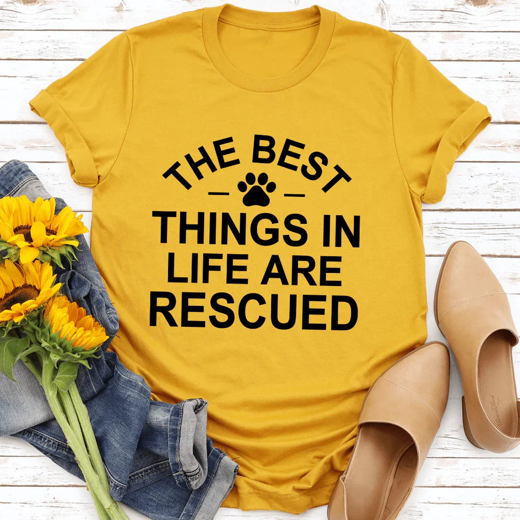The Best Things In Life Are Rescue Tee - SJB-DIAMOND ELITES