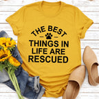 The Best Things In Life Are Rescue Tee - SJB-DIAMOND ELITES