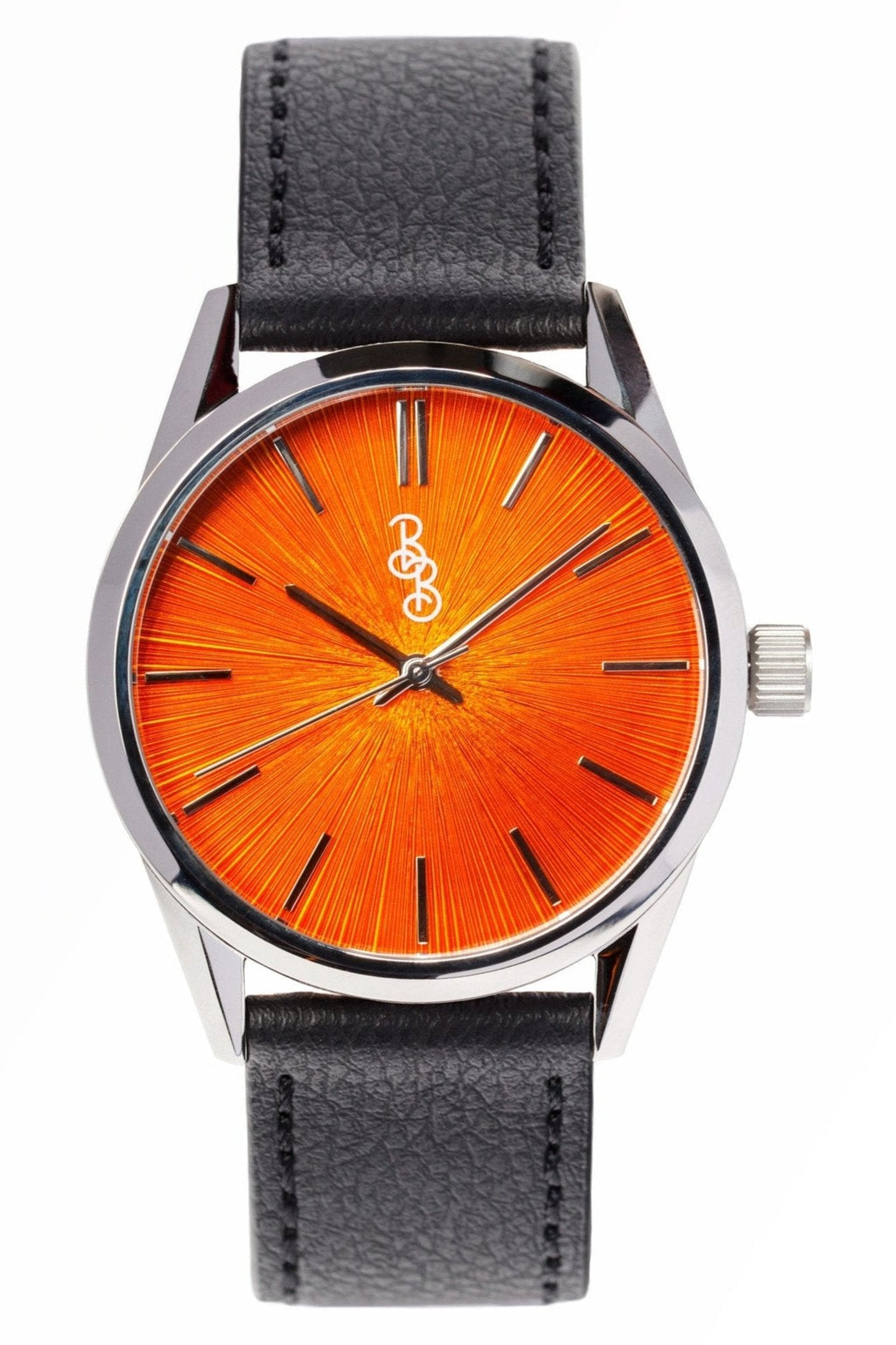 Orange Sunburst Watch The Beyond Boring Watch Company