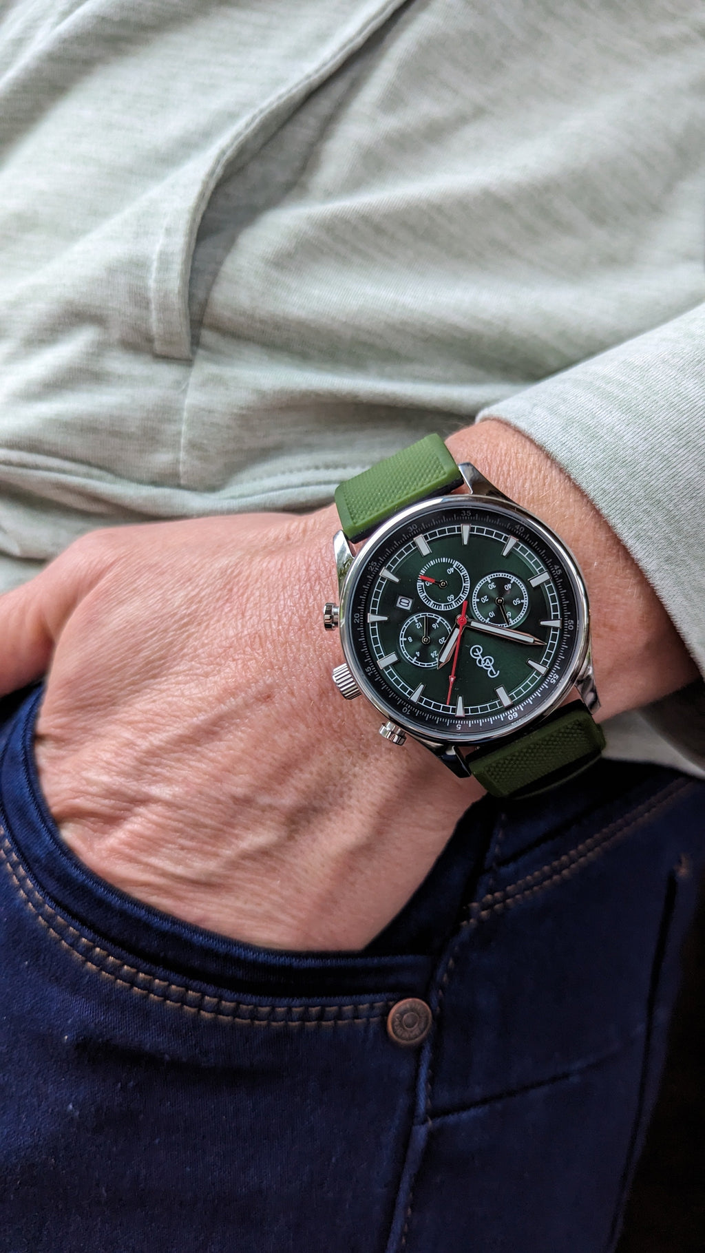Green Sport Chronograph - SJB-DIAMOND ELITES
