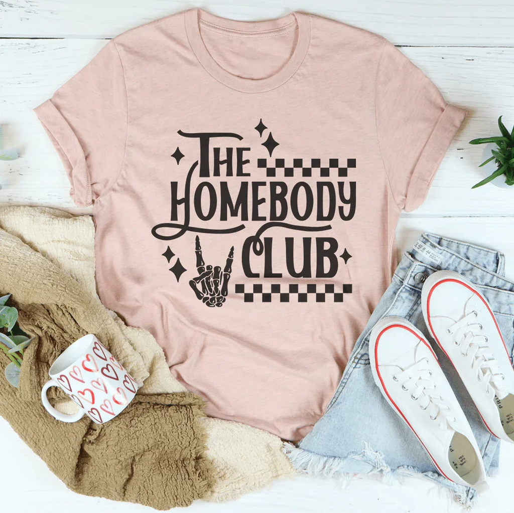 The Homebody Club Tee Peachy Sunday