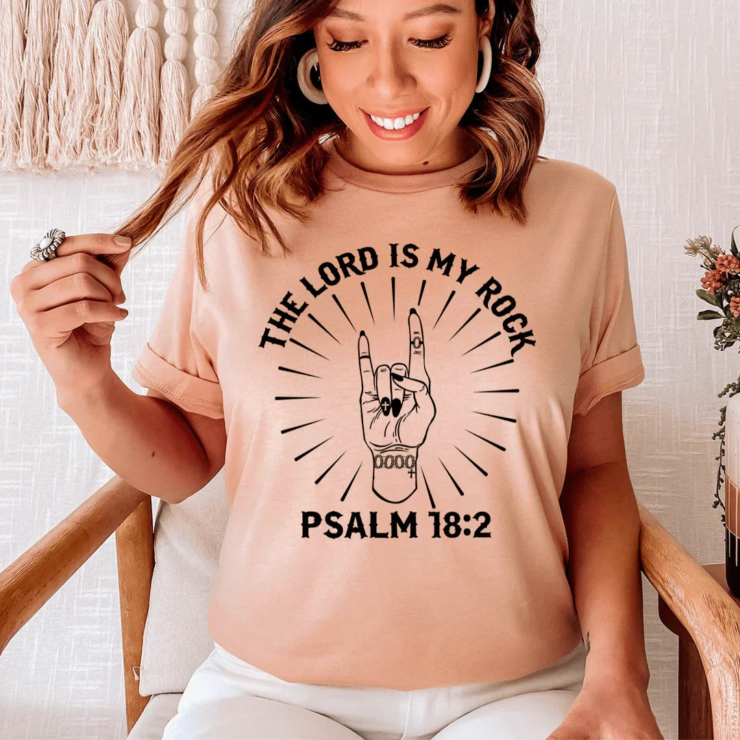 The Lord Is My Rock Tee - SJB-DIAMOND ELITES