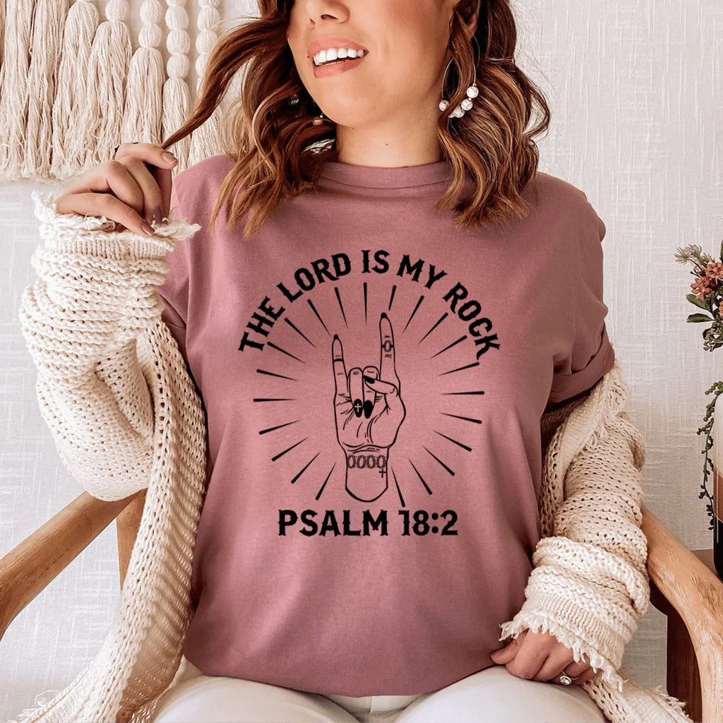 The Lord Is My Rock Tee - SJB-DIAMOND ELITES