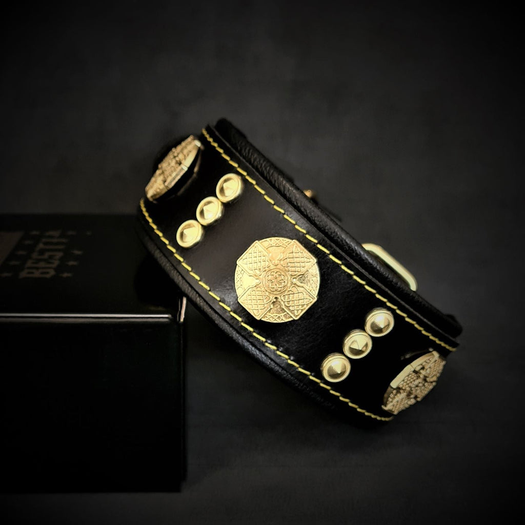 The "Maximus" collar 2 inch wide gold decoration - SJB-DIAMOND ELITES