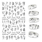The New 3D Nail Sticker Cool English Letter stickers for nail Foil Love Heart Design Fashion Manicure Stickers Girls Manicure Decoration Nail Art Supplies 3D Self-Adhesive Nail Decals Designer Nail Stickers for Acrylic Nails