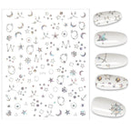 The New 3D Nail Sticker Cool English Letter stickers for nail  Foil Love Heart Design Nails Accessories Fashion Manicure Sticker Stickers Girls Manicure Decoration Nail Art Supplies 3D Self-Adhesive Nail Decals Designer Nail Stickers for Acrylic Nails