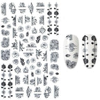 The New 3D Nail Sticker Cool English Letter stickers for nail  Foil Love Heart Design Nails Accessories Fashion Manicure Sticker Stickers Girls Manicure Decoration Nail Art Supplies 3D Self-Adhesive Nail Decals Designer Nail Stickers for Acrylic Nails