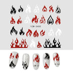 The New 3D Nail Sticker Cool English Letter stickers for nail  Foil Love Heart Design Nails Accessories Fashion Manicure Sticker Stickers Girls Manicure Decoration Nail Art Supplies 3D Self-Adhesive Nail Decals Designer Nail Stickers for Acrylic Nails