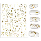 The New 3D Nail Sticker Cool English Letter stickers for nail  Foil Love Heart Design Nails Accessories Fashion Manicure Sticker Stickers Girls Manicure Decoration Nail Art Supplies 3D Self-Adhesive Nail Decals Designer Nail Stickers for Acrylic Nails