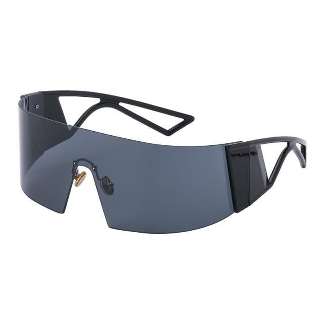 The New Sports Polarized Sunglasses UV400 Outdoor Cycling Glasses Sunglasses For Women & Men New Blue Frame Rimless Rectangle Shape  Sun Glasses For Unisex Design New Mirrored Wind Proof Sport Eyeglasses For Sunglasses Stevvex