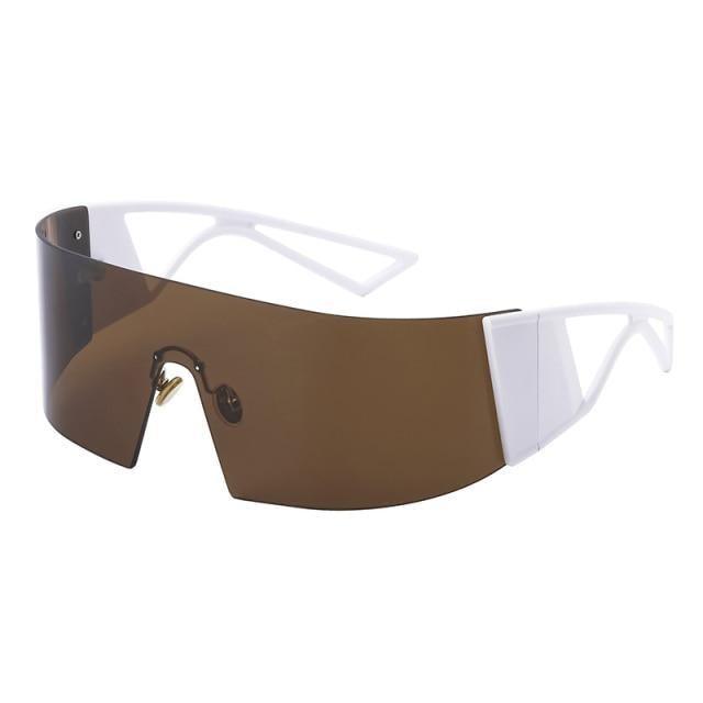 The New Sports Polarized Sunglasses UV400 Outdoor Cycling Glasses Sunglasses For Women & Men New Blue Frame Rimless Rectangle Shape  Sun Glasses For Unisex Design New Mirrored Wind Proof Sport Eyeglasses For Sunglasses Stevvex