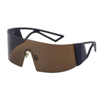 The New Sports Polarized Sunglasses UV400 Outdoor Cycling Glasses Sunglasses For Women & Men New Blue Frame Rimless Rectangle Shape  Sun Glasses For Unisex Design New Mirrored Wind Proof Sport Eyeglasses For Sunglasses Stevvex