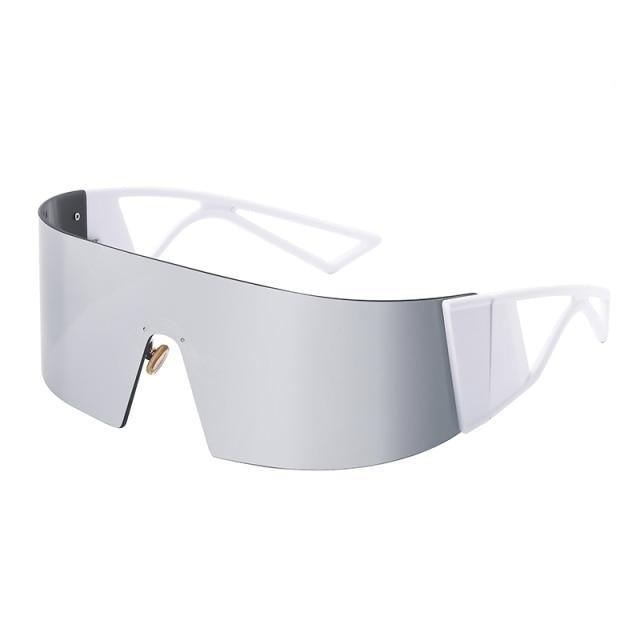The New Sports Polarized Sunglasses UV400 Outdoor Cycling Glasses Sunglasses For Women & Men New Blue Frame Rimless Rectangle Shape  Sun Glasses For Unisex Design New Mirrored Wind Proof Sport Eyeglasses For Sunglasses Stevvex