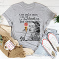 The Only Man I'll Be Chasing Is The Ice Cream Man Tee Peachy Sunday