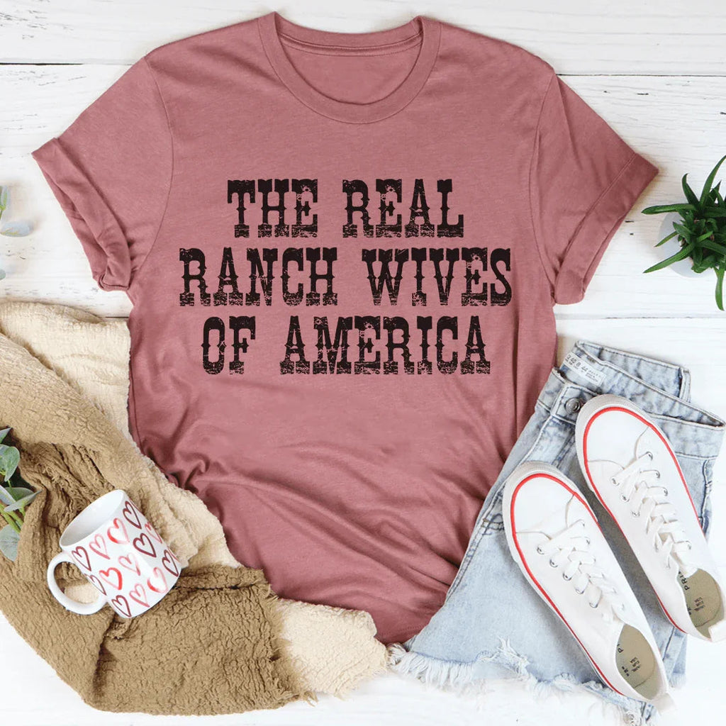 The Real Ranch Wives Of America Tee Peachy Sunday