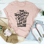 The Spookiest Bitch This Side Of Salem Tee Peachy Sunday