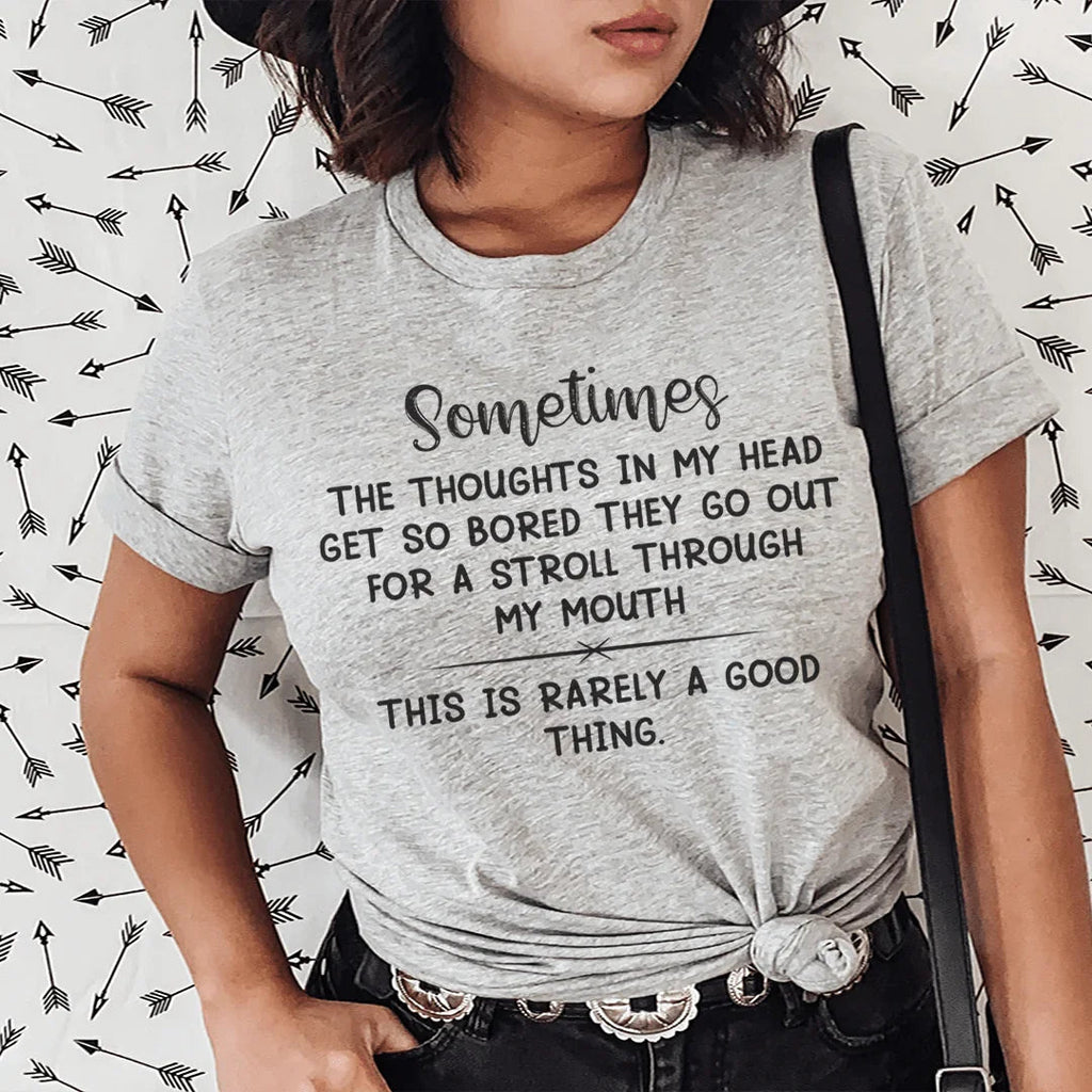 The Thoughts In My Head Get So Bored Tee - SJB-DIAMOND ELITES