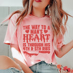 The Way To A Mans Heart Is Through His Ribs Tee Peachy Sunday