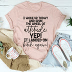 The Wheel Of Attitude Tee Peachy Sunday