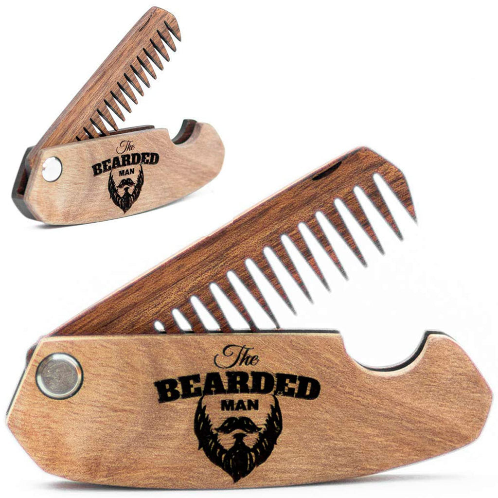 Wooden Beard Comb – Bearded Man - SJB-DIAMOND ELITES