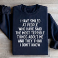 They Think I Don't Know Sweatshirt Peachy Sunday