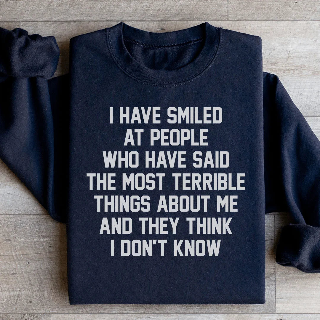 They Think I Don't Know Sweatshirt Peachy Sunday