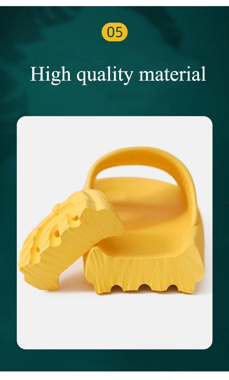 Thick Platform Bathroom Home Slippers Women Fashion Soft Sole EVA Indoor Slides Woman Sandals Summer Non-slip Flip Flops Quick Drying Open Toe Super Soft Comfy Thick Sole Home House Cloud Cushion Sandals For Indoor And Outdoor Platform Shoes Stevvex
