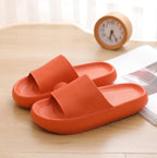 Thick Platform Bathroom Home Slippers Women Fashion Soft Sole EVA Indoor Slides Woman Sandals Summer Non-slip Flip Flops Quick Drying Open Toe Super Soft Comfy Thick Sole Home House Cloud Cushion Sandals For Indoor And Outdoor Platform Shoes Stevvex