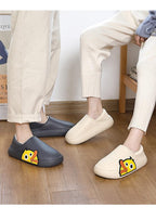Thick Platform Winter Women Waterproof Non-Slip Home Rubber Slippers Warm Indoor Fur Cotton Women's Cozy Memory Foam Closed Back Slippers Wool-Like Blend Cotton House Shoes Stevvex