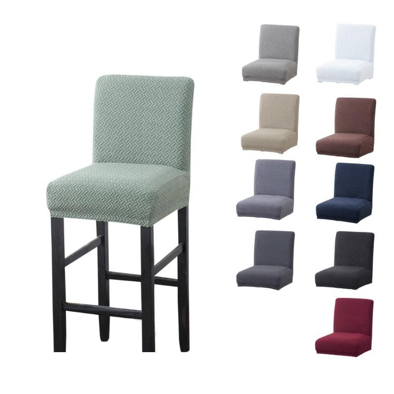 Thick Soft Modern Style Spandex elastic Chair Cover Solid Seat Covers for Bar Stool Chairs Slipcover Home Hotel Banquet Dining Chair Decoration For Liveing room Stevvex
