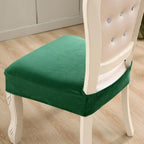 Thick Velvet Seat Cover Chair Slipcovers For Dining Room Chair Protector Chair Cover Elastic Solid Stretch Chair Cover Dining Room Chair Seat Covers Stretch Chair Seat Cushion Slipcovers Furniture Protector Stevvex