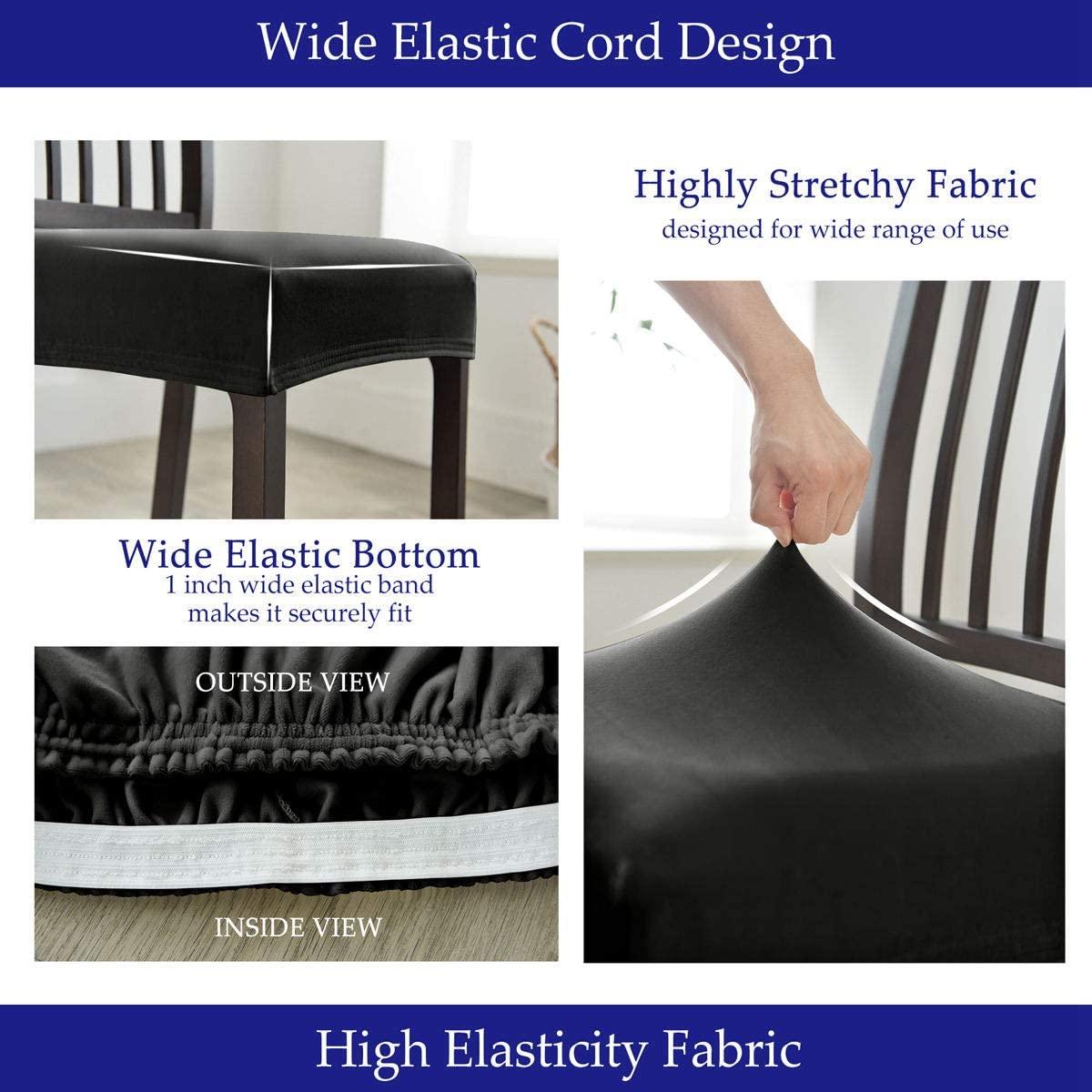 Thick Velvet Seat Cover Chair Slipcovers For Dining Room Chair Protector Chair Cover Elastic Solid Stretch Chair Cover Dining Room Chair Seat Covers Stretch Chair Seat Cushion Slipcovers Furniture Protector Stevvex