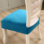 Thick Velvet Seat Cover Chair Slipcovers For Dining Room Chair Protector Chair Cover Elastic Solid Stretch Chair Cover Dining Room Chair Seat Covers Stretch Chair Seat Cushion Slipcovers Furniture Protector Stevvex