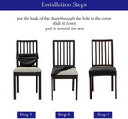 Thick Velvet Seat Cover Chair Slipcovers For Dining Room Chair Protector Chair Cover Elastic Solid Stretch Chair Cover Dining Room Chair Seat Covers Stretch Chair Seat Cushion Slipcovers Furniture Protector Stevvex