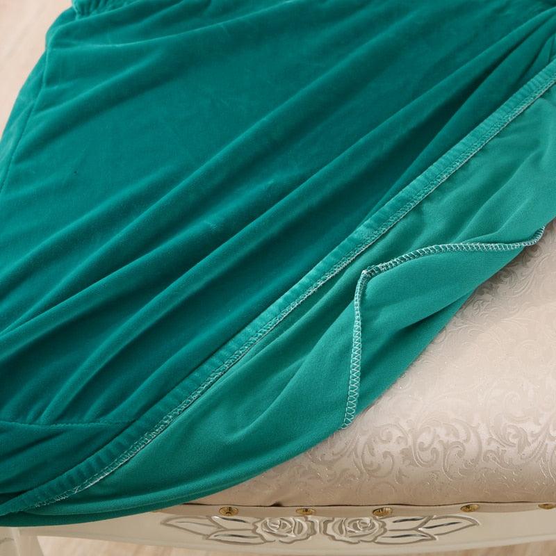 Thick Velvet Seat Cover Chair Slipcovers For Dining Room Chair Protector Chair Cover Elastic Solid Stretch Chair Cover Dining Room Chair Seat Covers Stretch Chair Seat Cushion Slipcovers Furniture Protector Stevvex