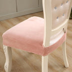 Thick Velvet Seat Cover Chair Slipcovers For Dining Room Chair Protector Chair Cover Elastic Solid Stretch Chair Cover Dining Room Chair Seat Covers Stretch Chair Seat Cushion Slipcovers Furniture Protector Stevvex