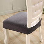 Thick Velvet Seat Cover Chair Slipcovers For Dining Room Chair Protector Chair Cover Elastic Solid Stretch Chair Cover Dining Room Chair Seat Covers Stretch Chair Seat Cushion Slipcovers Furniture Protector Stevvex