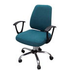 Thicken Solid Office Computer Chair Cover Spandex Split Seat Cover Universal Office Anti-dust Armchair Cover Protective & Stretchable Universal Chair Covers Stretch Rotating Chair Slipcover Stevvex