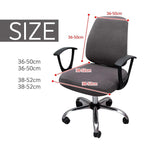 Thicken Solid Office Computer Chair Cover Spandex Split Seat Cover Universal Office Anti-dust Armchair Cover Protective & Stretchable Universal Chair Covers Stretch Rotating Chair Slipcover Stevvex