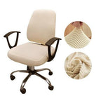 Thicken Solid Office Computer Chair Cover Spandex Split Seat Cover Universal Office Anti-dust Armchair Cover Protective & Stretchable Universal Chair Covers Stretch Rotating Chair Slipcover Stevvex